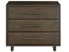 Modern Sable Three Drawer Nightstand - Ornate Home