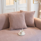 Modern Slipcovers Geometric Textured Stretchable Sofa Cover for Couch with Chaise - Ornate Home