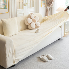 Modern Slipcovers Geometric Textured Stretchable Sofa Cover for Couch with Chaise - Ornate Home