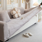 Modern Slipcovers Geometric Textured Stretchable Sofa Cover for Couch with Chaise - Ornate Home