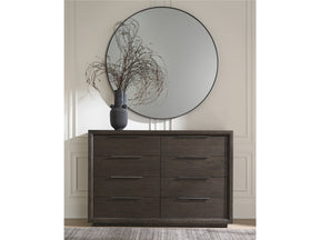 Modern Smoked Bronze Round Accent Mirror - Ornate Home