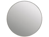 Modern Smoked Bronze Round Accent Mirror - Ornate Home