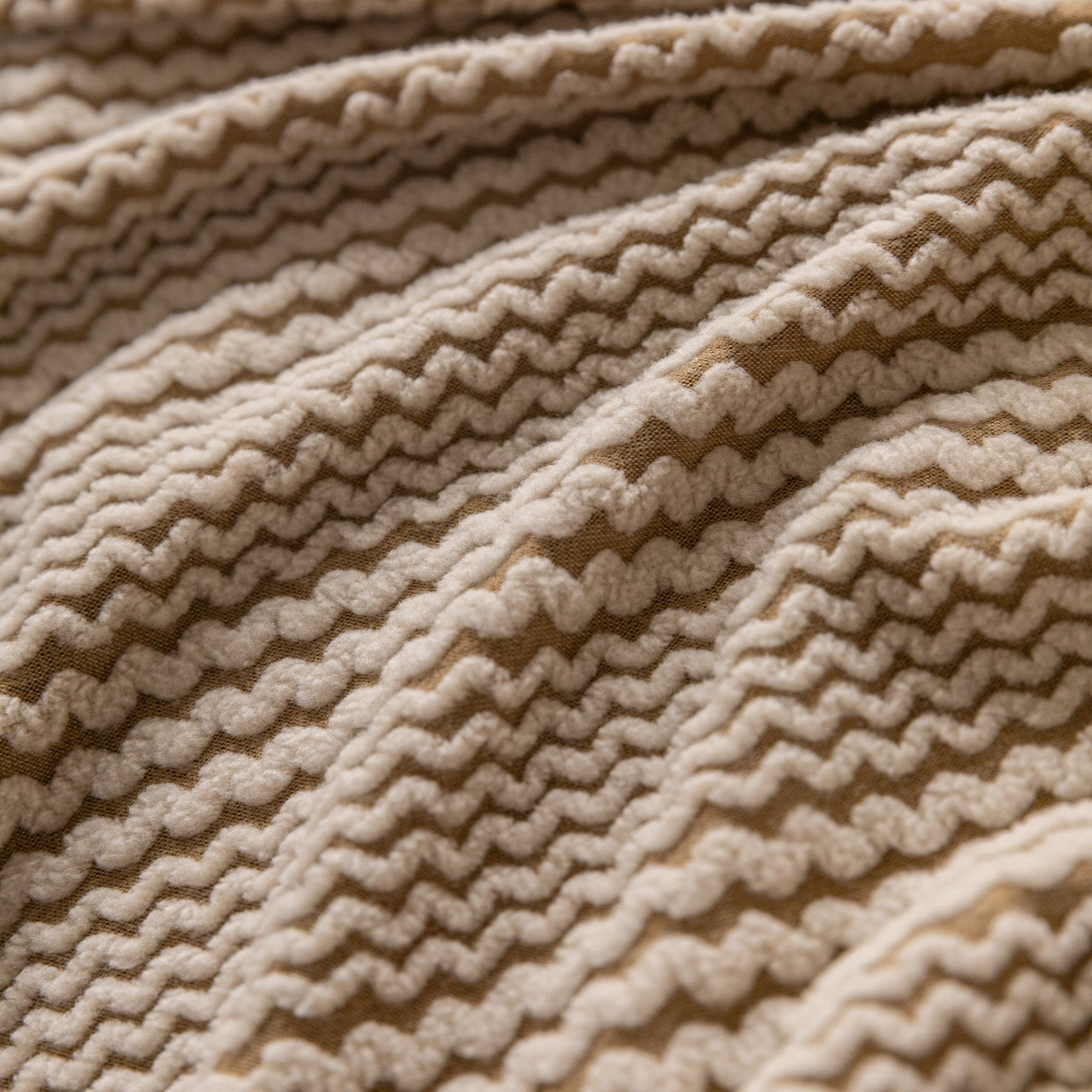 Modern Textured Stretch Sofa Cover, Plush Fleece Sofa Slipcover with 3D Stripe Texture - Ornate Home