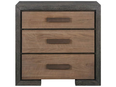 Modern Veil Oak/Haze Walnut Nightstand - Ornate Home