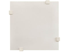 Modern White/Mist 44" Wide Quartz Top Light Oak Base Square Cocktail Table - Ornate Home