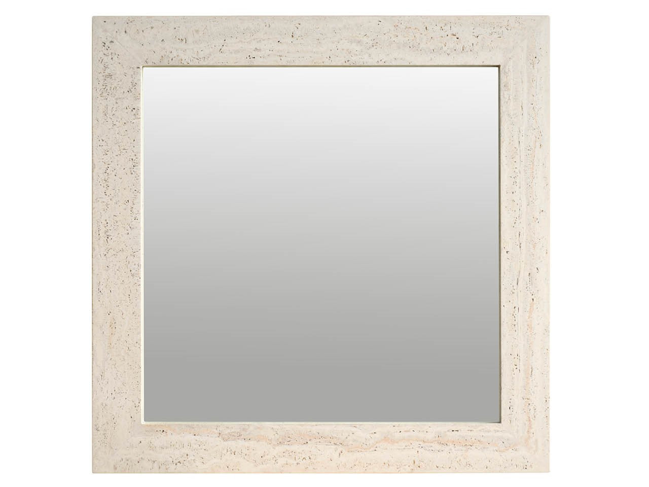 Modern White Travertine Mirror - Ornate Home