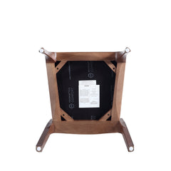 Moderno Stackable Dining Chair in Walnut and Black (Set of 2) - Ornate Home