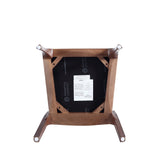 Moderno Stackable Dining Chair in Walnut and Black (Set of 4) - Ornate Home