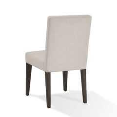 Modesto Upholstered Side Chair in Abalone Linen and French Roast (Set of 2) - Ornate Home