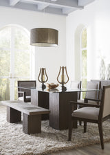 Modesto Wood Frame Upholstered Arm Chair in Koala Linen and French Roast (Set of 2) - Ornate Home