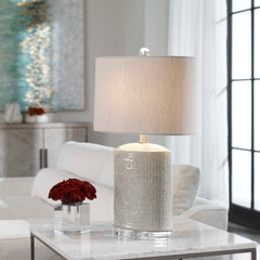 Modica Taupe Ceramic Lamp - Ornate Home