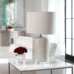 Modica Taupe Ceramic Lamp - Ornate Home