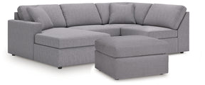 Modmax Granite 4-Piece Sectional and Oversized Accent Ottoman (Online Special Price) - Ornate Home