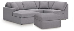 Modmax Granite 4-Piece Sectional and Oversized Accent Ottoman - Ornate Home