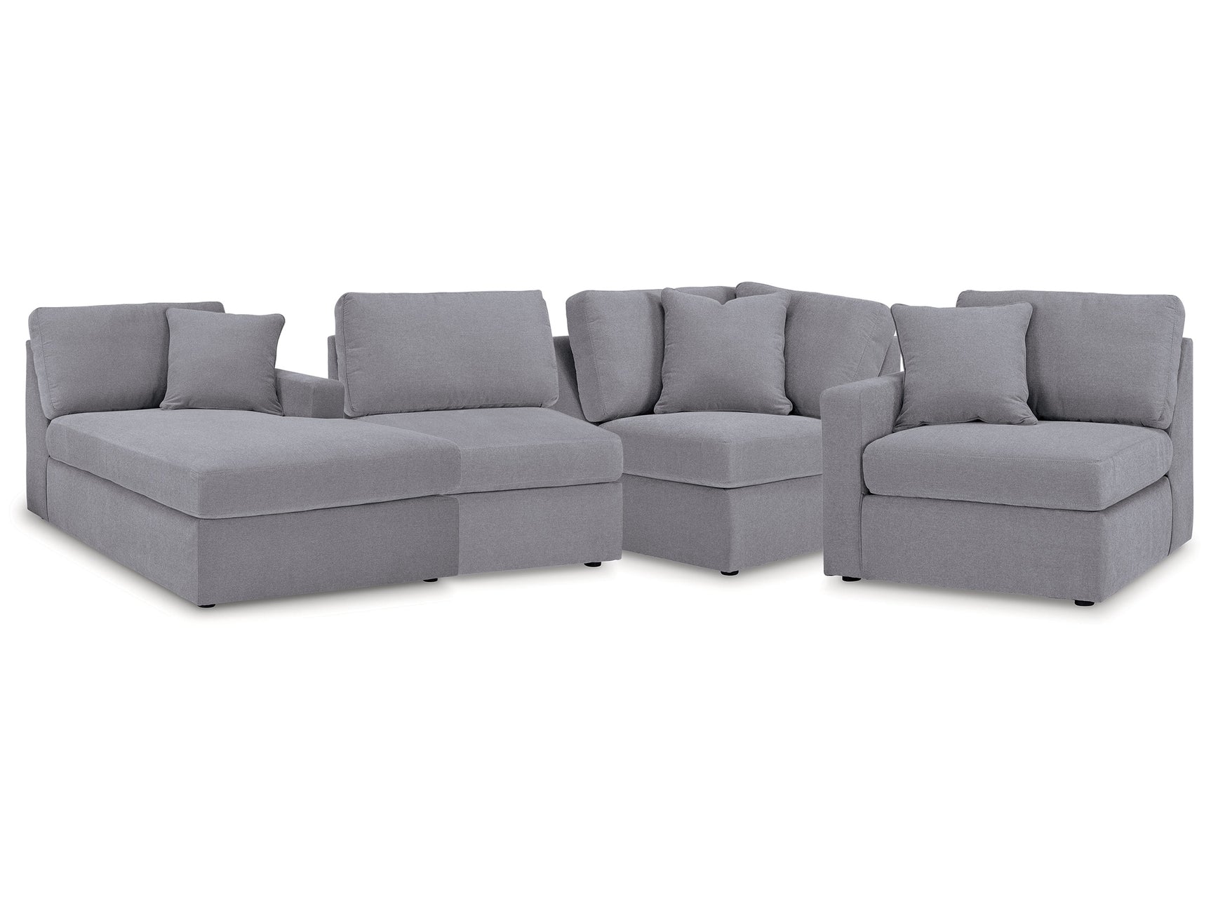 Modmax Granite 4-Piece Sectional w/Chaise - Ornate Home