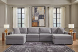 Modmax Granite 4-Piece U Shape Sectional with Double Chaise (Online Special Price) - Ornate Home