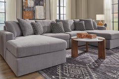 Modmax Granite 4-Piece U Shape Sectional with Double Chaise - Ornate Home