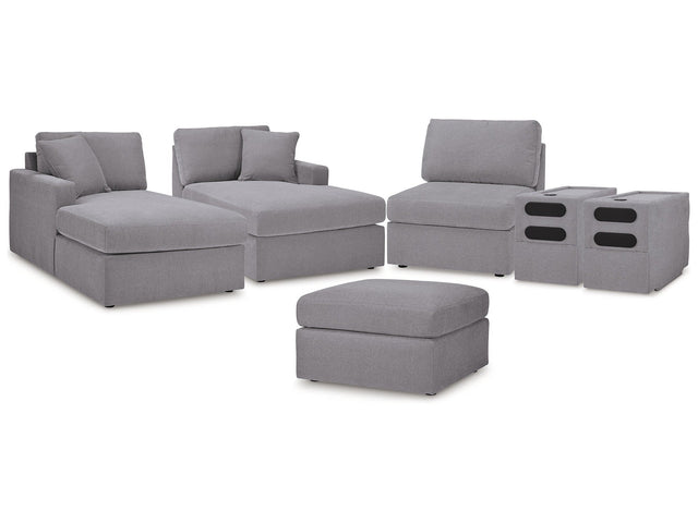 Modmax Granite 5-Piece Sectional & Ottoman (Online Special Price) - Ornate Home