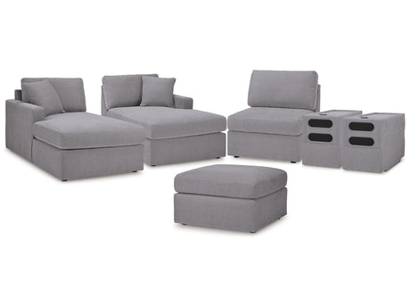 Modmax Granite 5-Piece Sectional & Ottoman - Ornate Home