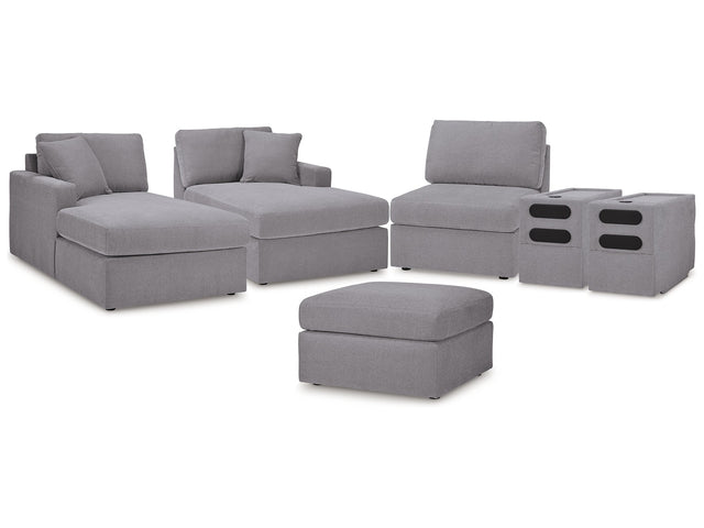 Modmax Granite 5-Piece Sectional & Ottoman - Ornate Home