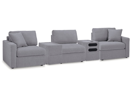 Modmax Granite 5-Piece Sectional w/Audio System - Ornate Home