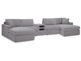Modmax Granite 5 Piece Sectional with Audio Console - Ornate Home