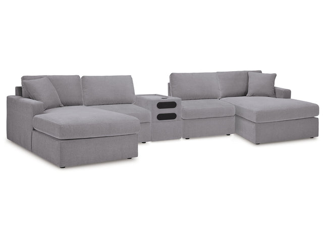 Modmax Granite 5 Piece Sectional with Audio Console - Ornate Home
