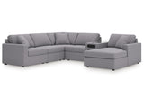 Modmax Granite 6-Piece Sectional with Audio System and Chaise - Ornate Home