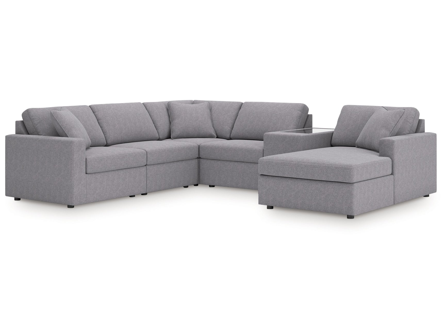 Modmax Granite 6-Piece Sectional with Chaise - Ornate Home