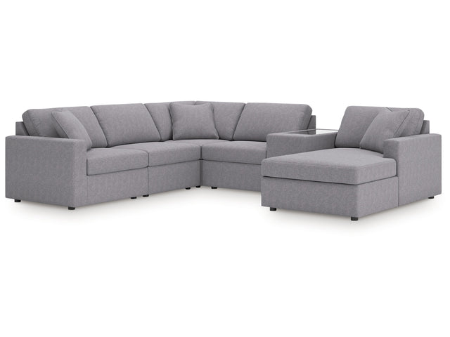 Modmax Granite 6-Piece Sectional with Chaise - Ornate Home