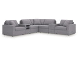 Modmax Granite 7-Piece Balanced Sectional with Audio and Storage Consoles (Online Special Price) - Ornate Home