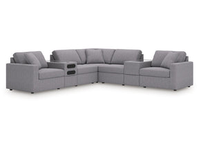 Modmax Granite 7-Piece Balanced Sectional with Audio and Storage Consoles (Online Special Price) - Ornate Home