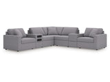 Modmax Granite 7-Piece Balanced Sectional with Audio and Storage Consoles - Ornate Home