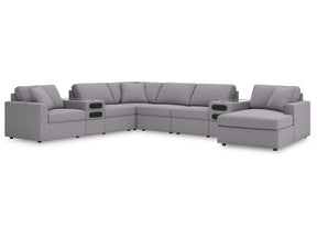 Modmax Granite 8-Piece Sectional w/Audio System & Chaise (Online Special Price) - Ornate Home