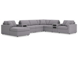 Modmax Granite 8-Piece Sectional w/Audio System & Chaise (Online Special Price) - Ornate Home