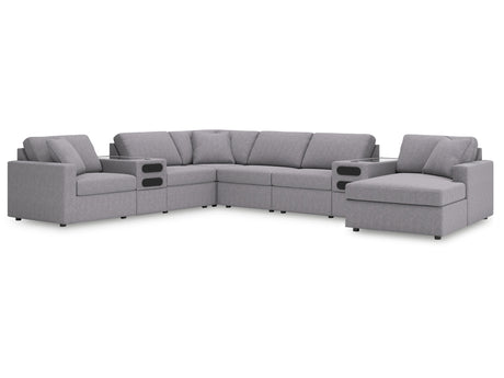 Modmax Granite 8-Piece Sectional w/Audio System & Chaise - Ornate Home