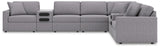 Modmax Granite 8-Piece Sectional with Audio Consoles (Online Special Price) - Ornate Home