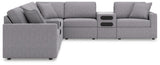 Modmax Granite 8-Piece Sectional with Audio Consoles (Online Special Price) - Ornate Home