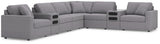 Modmax Granite 8-Piece Sectional with Audio Consoles (Online Special Price) - Ornate Home