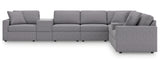 Modmax Granite 8-Piece Sectional with Storage Consoles - Ornate Home