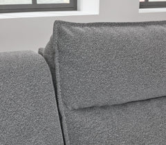 Modmax II Salt and Pepper 6-Piece Reclining Sectional with Chaise and Audio Console - Ornate Home