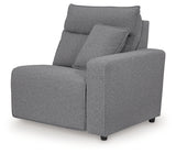 Modmax II Salt and Pepper 8-Piece Power Reclining Sectional with Console (Online Special Price) - Ornate Home
