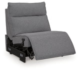 Modmax II Salt and Pepper 8-Piece Power Reclining Sectional with Console (Online Special Price) - Ornate Home