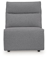 Modmax II Salt and Pepper 8-Piece Power Reclining Sectional with Console (Online Special Price) - Ornate Home