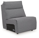 Modmax II Salt and Pepper 8-Piece Power Reclining Sectional with Console (Online Special Price) - Ornate Home