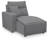 Modmax II Salt and Pepper 8-Piece Power Reclining Sectional with Console (Online Special Price) - Ornate Home