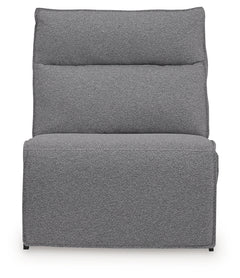 Modmax II Salt and Pepper 8-Piece Power Reclining Sectional with Console - Ornate Home