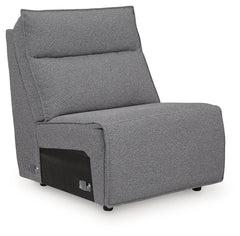 Modmax II Salt and Pepper 8-Piece Power Reclining Sectional with Console - Ornate Home