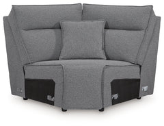 Modmax II Salt and Pepper 8-Piece Power Reclining Sectional with Console - Ornate Home