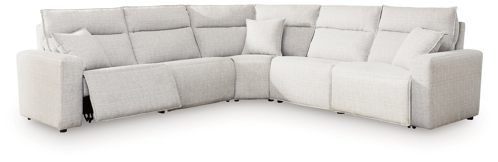 Modmax II Stone 5-Piece Power Reclining Sectional (Online Special Price) - Ornate Home